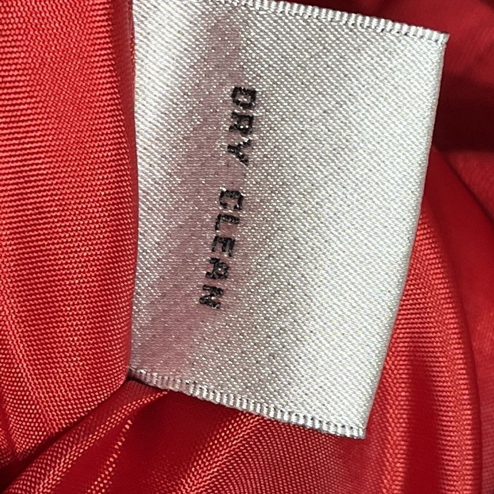 Talbots Petites Red Cotton‎ Linen Blend Blazer Jacket Size 6 - Picture 7 of 8